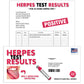 Herpes Test Results Prank Letter Envelope Gag Gift Mail