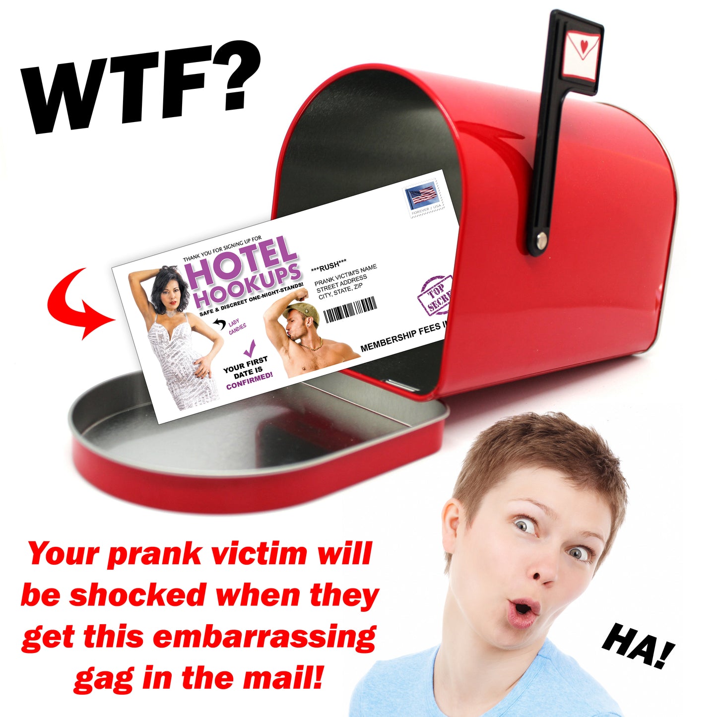 Hotel Hookups Mail Prank Letter