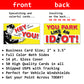 You Park Like an Idiot Bad Parking Prank Cards (50 Qty)