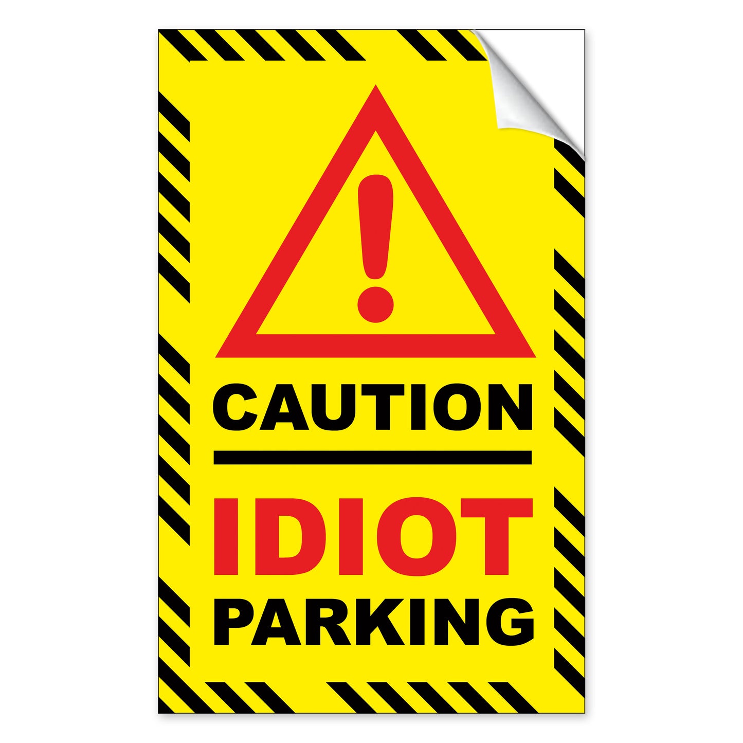 Prank Parking Violation Stickers for Windshields of Bad Drivers - 12 Qty
