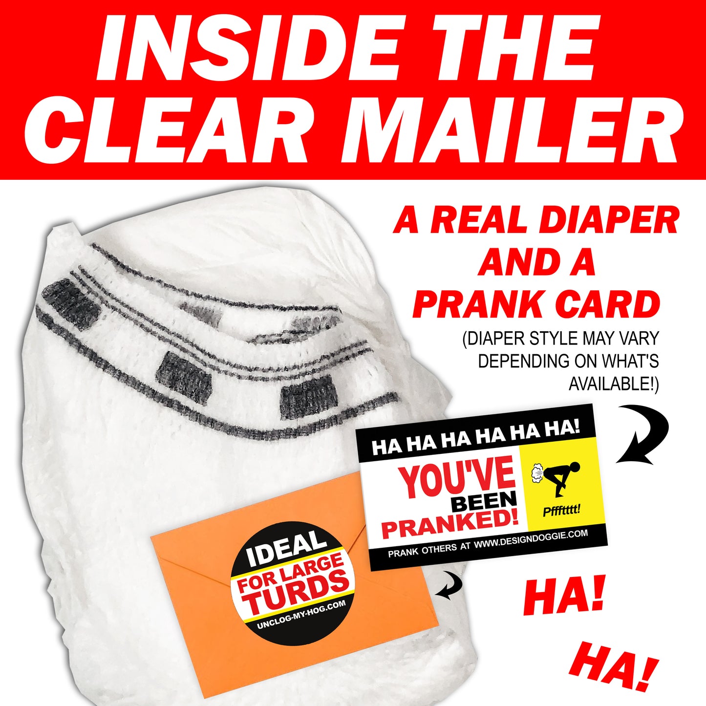 Retirement Diapers Prank Mail