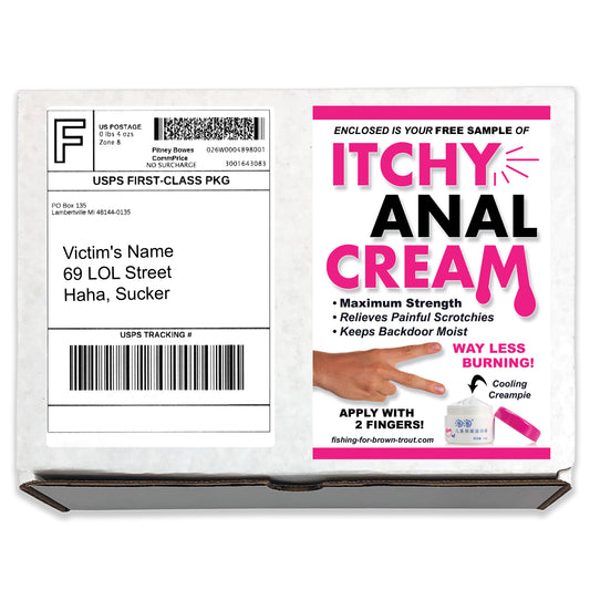Itchy Anal Cream Prank Mail