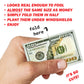 Jerk Jackhole Parking Fake Hundred Dollar Bills Money Bad Parking Prank! 50 Qty!