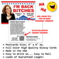 Kamala Harris 2028 I'm Back Bitches Prank Postcards 12 Pack