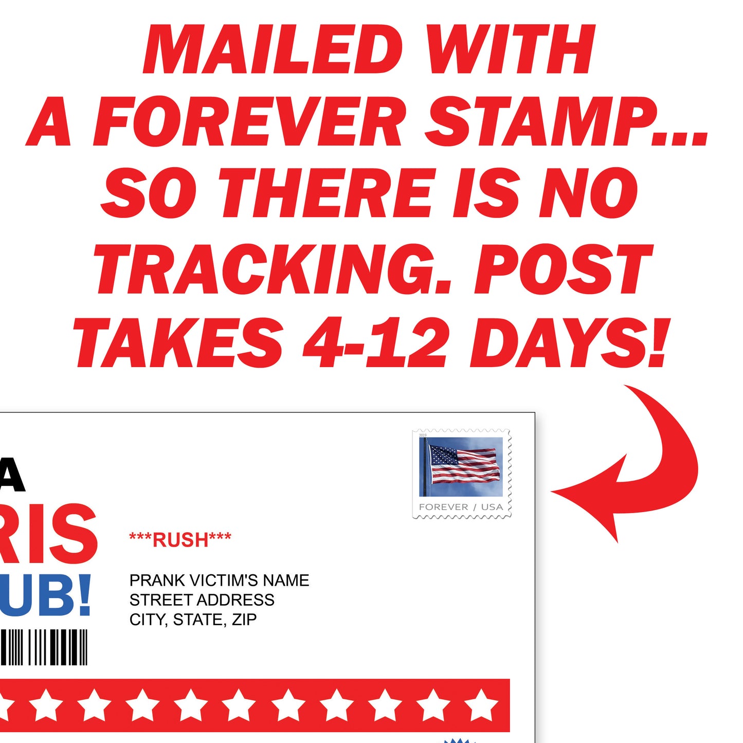 Prank - Kamala Harris Fake Fan Club Membership Mail Joke