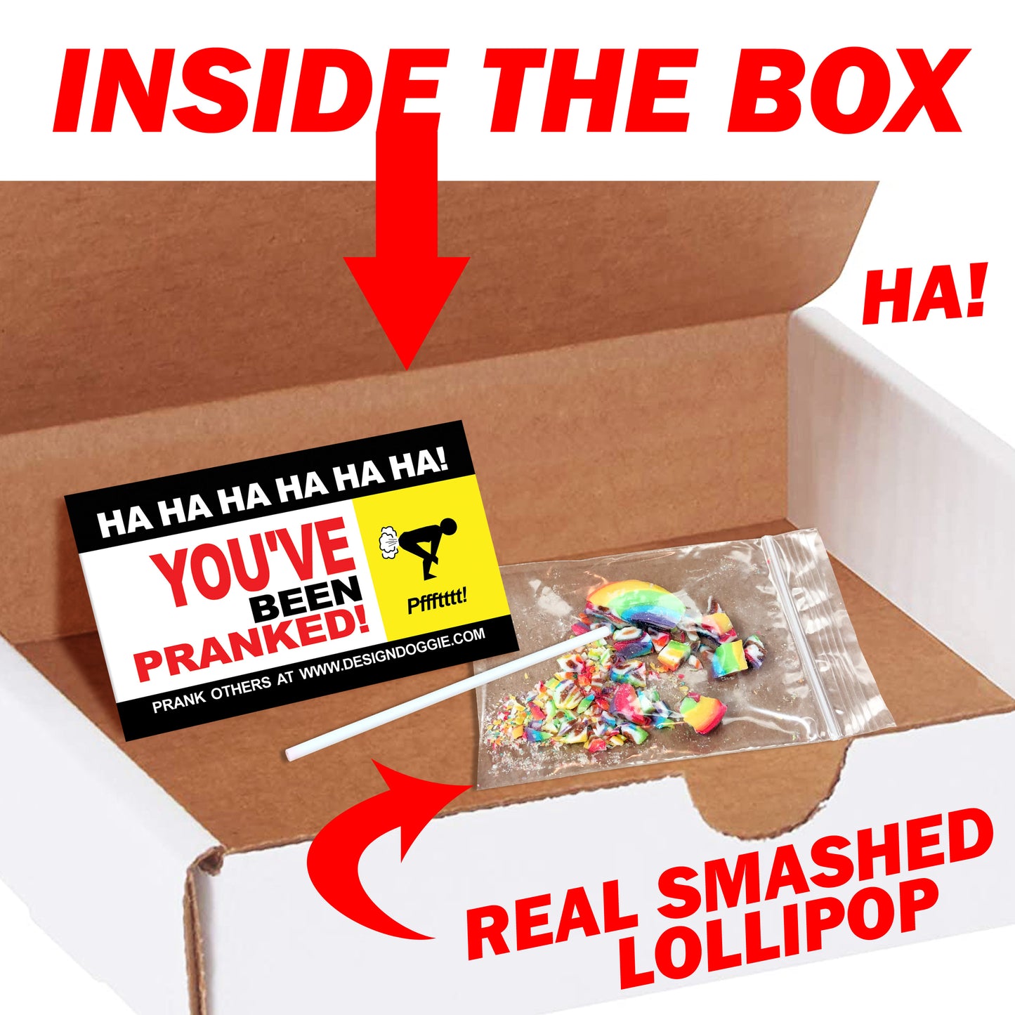Lollipop Puzzle Prank Mail Box