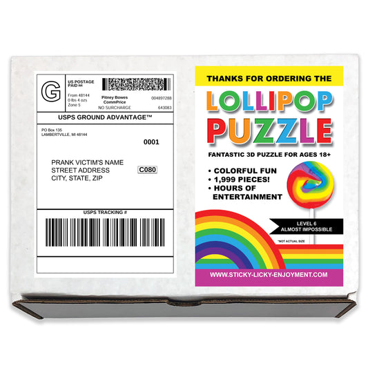 Lollipop Puzzle Prank Mail Box
