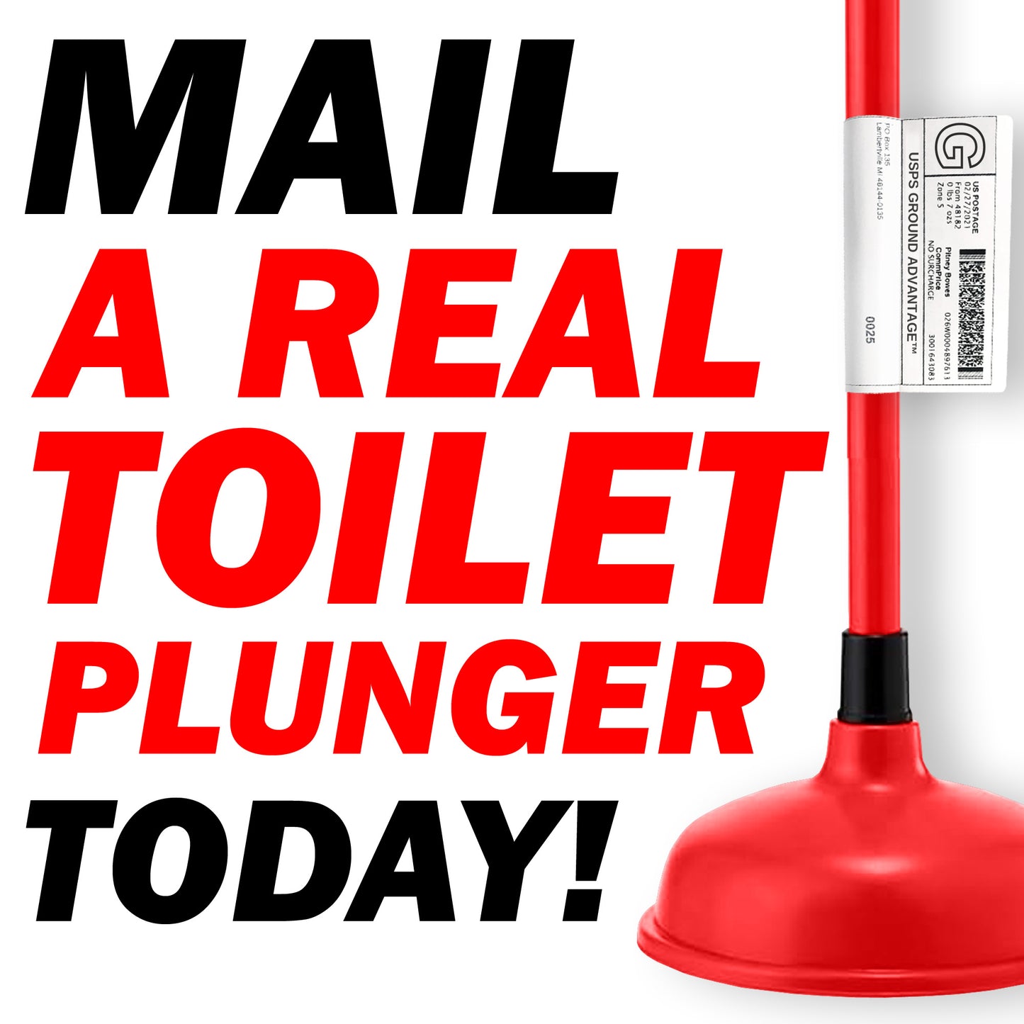 19" Real Toilet Plunger Prank Mail Sent Anonymously!