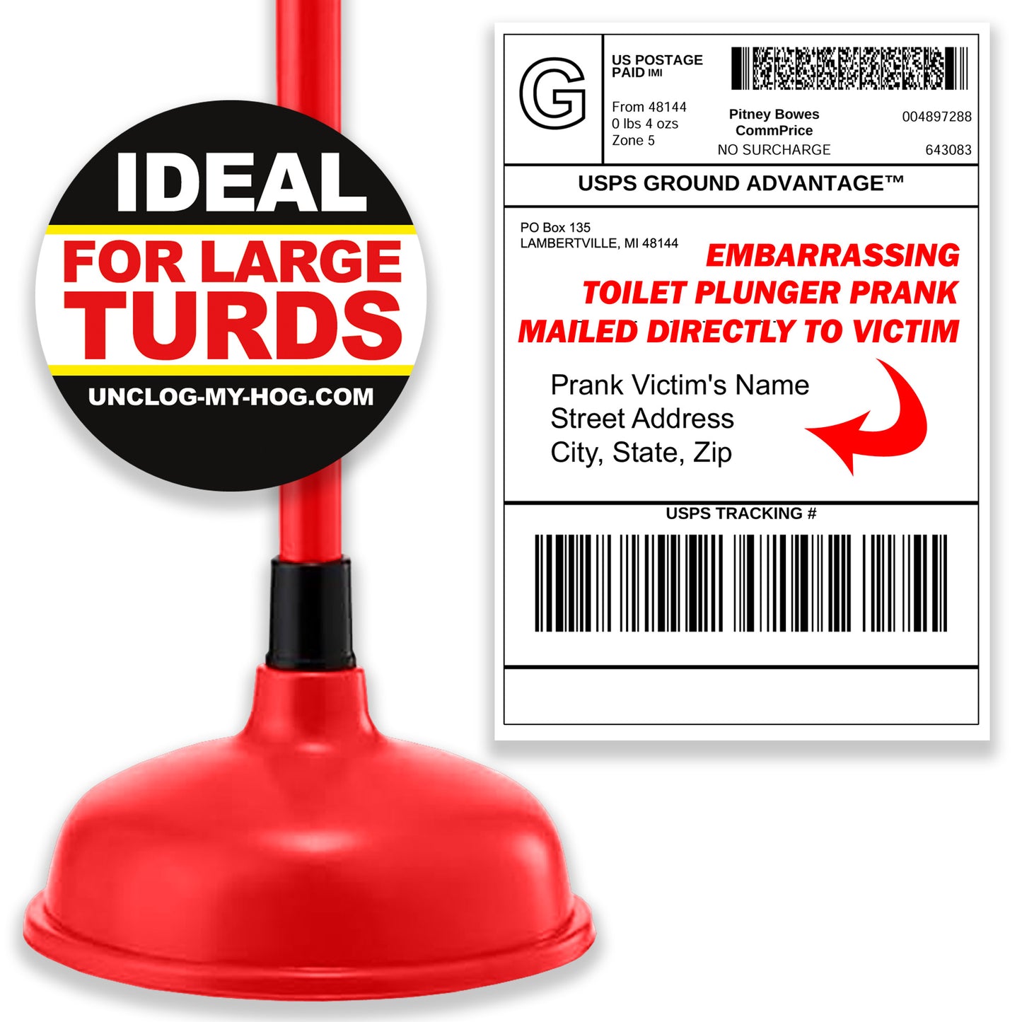 19" Real Toilet Plunger Prank Mail Sent Anonymously!