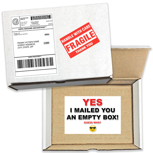Yes I Mailed You An Empty Box! Guess Who? Surprise Prank Mail