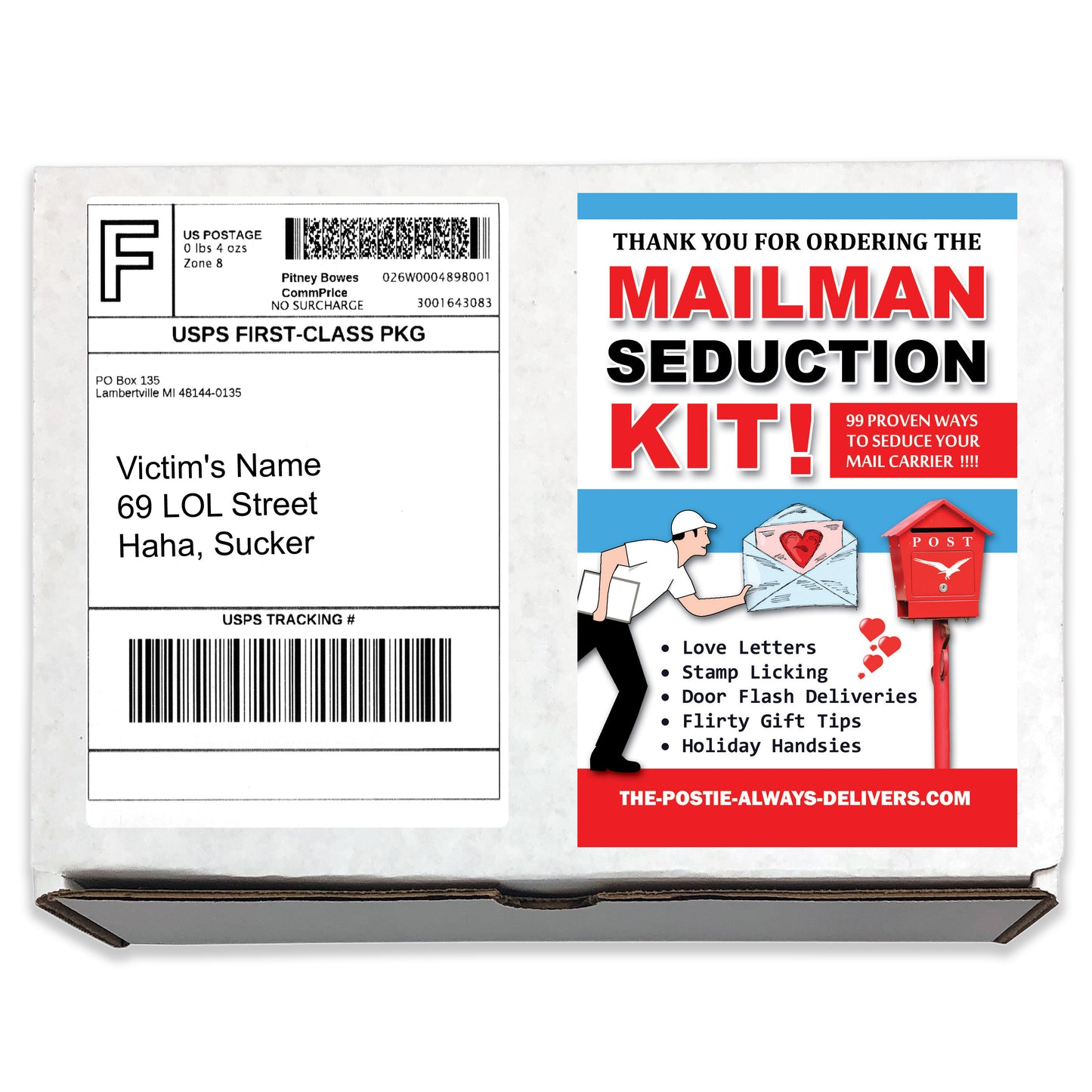 Mailman Seduction Kit Postie Postal Worker Joke