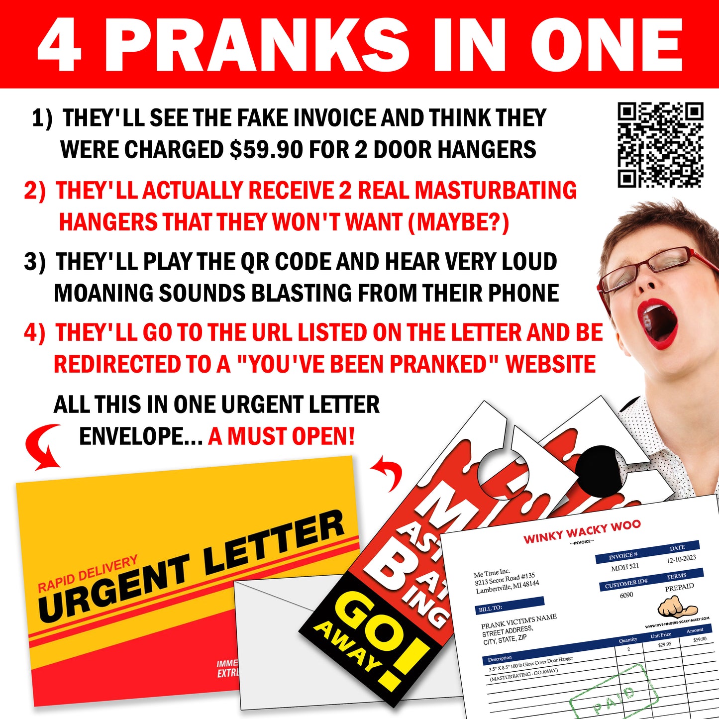 The Ultimate Masturbating Mail Prank; 4 Pranks in 1