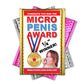 Micro-Penis Award Postal Joke Mailer