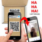 QR Code Monkey Middle Finger Surprise Insulting Prank Mail