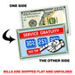 No Tip - Anti Tipping Culture - Zero Service Gratuity Fake Prank 100 Dollar Bills Money! 50 Qty! Troll Everyone!