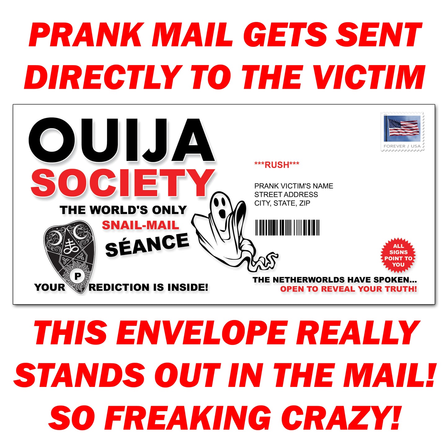 Fake Ouija Prediction Mail Prank Letter