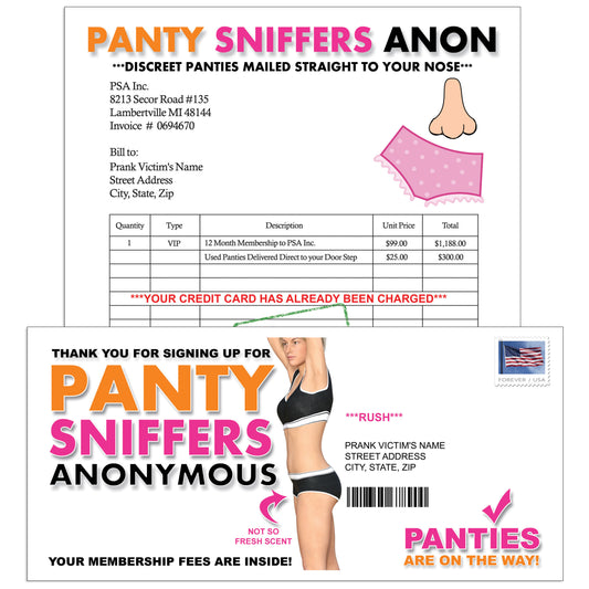 Panty Sniffers Mail Prank