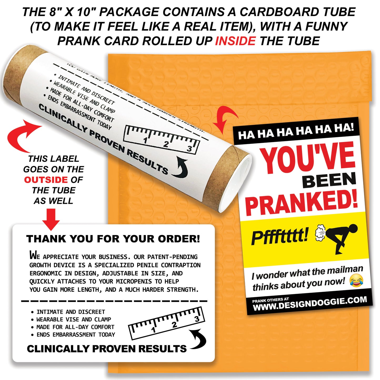 Penis Enlargement Kit Mail Gag Gift