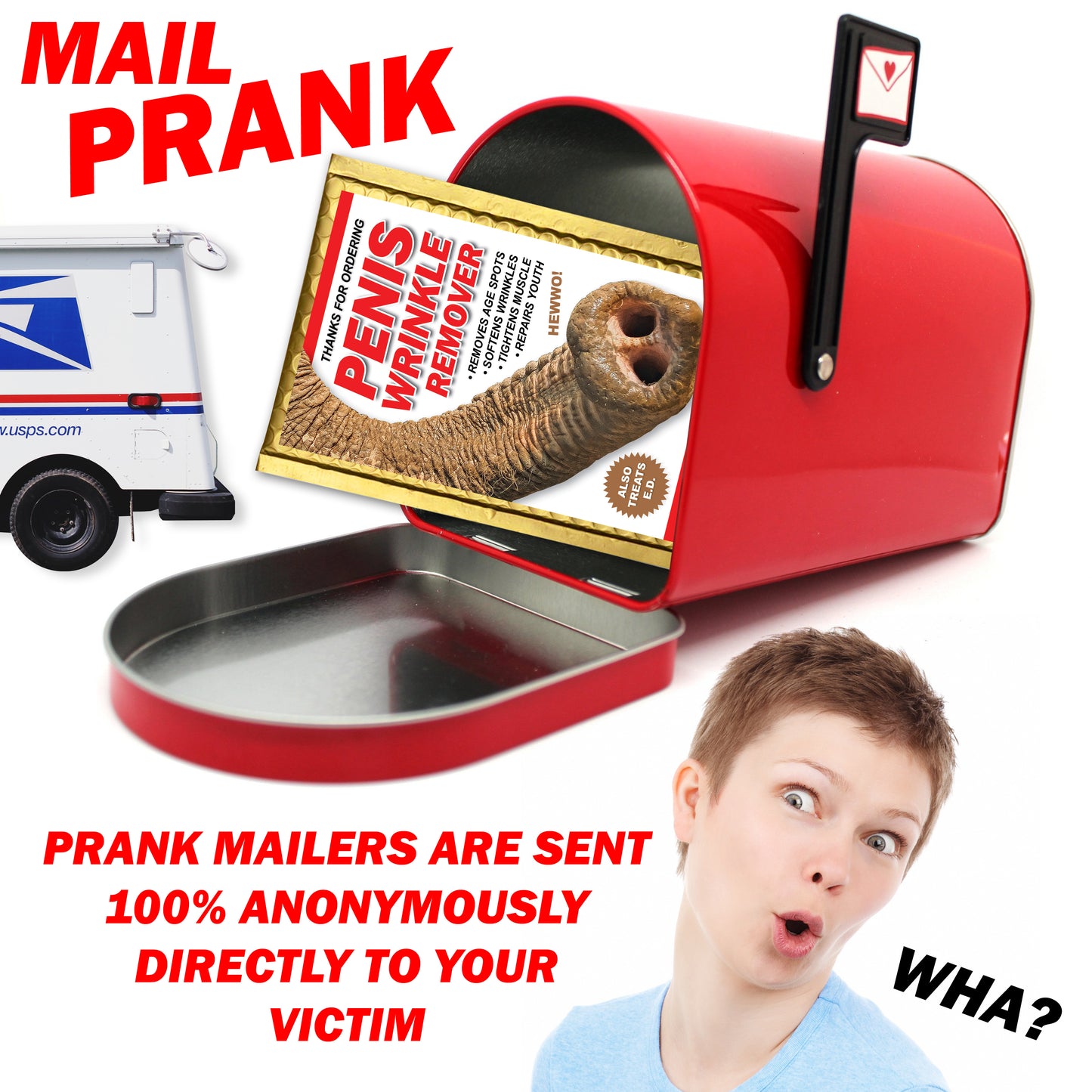 Penis Wrinkle Remover Prank Mail