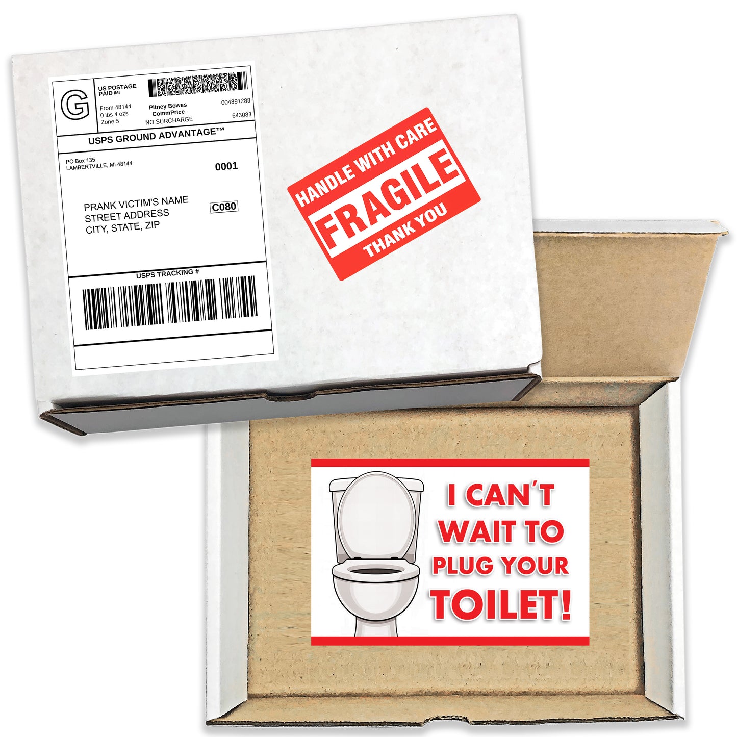 I Can't Wait To Plug Your Toilet Surprise Prank Mail