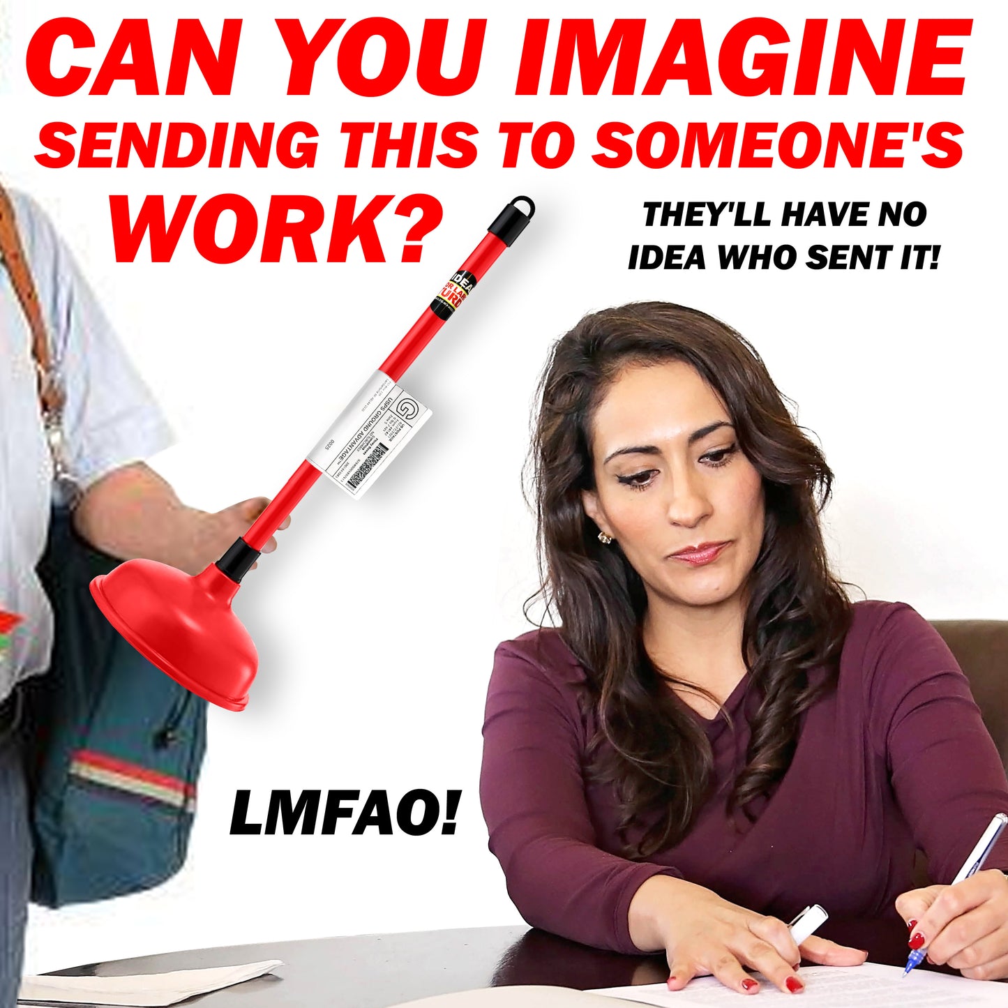 19" Real Toilet Plunger Prank Mail Sent Anonymously!