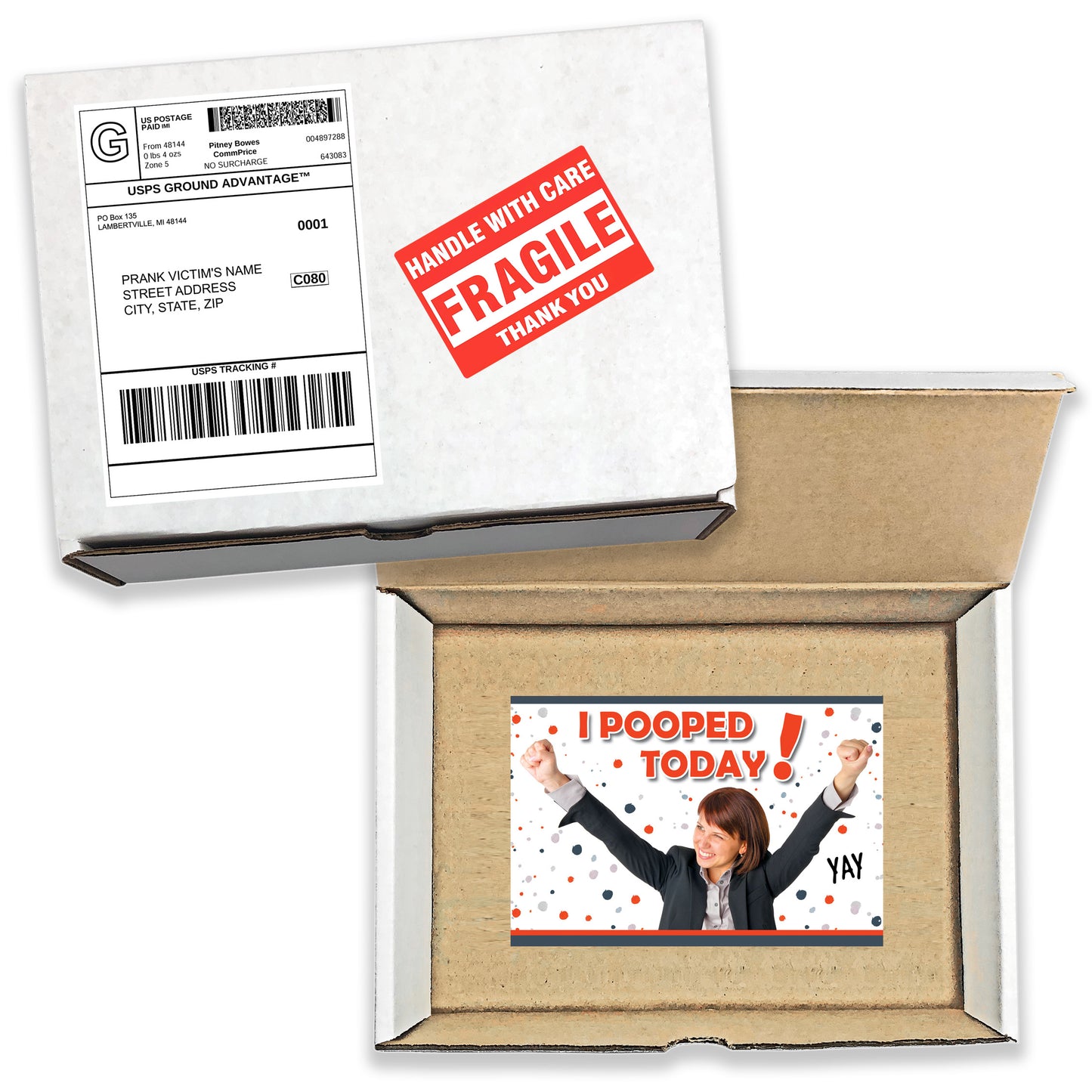 I Pooped Today! YAY! Prank Mail Gag