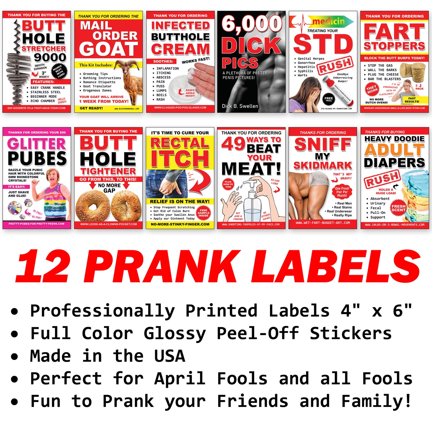 Prank Labels For Sale