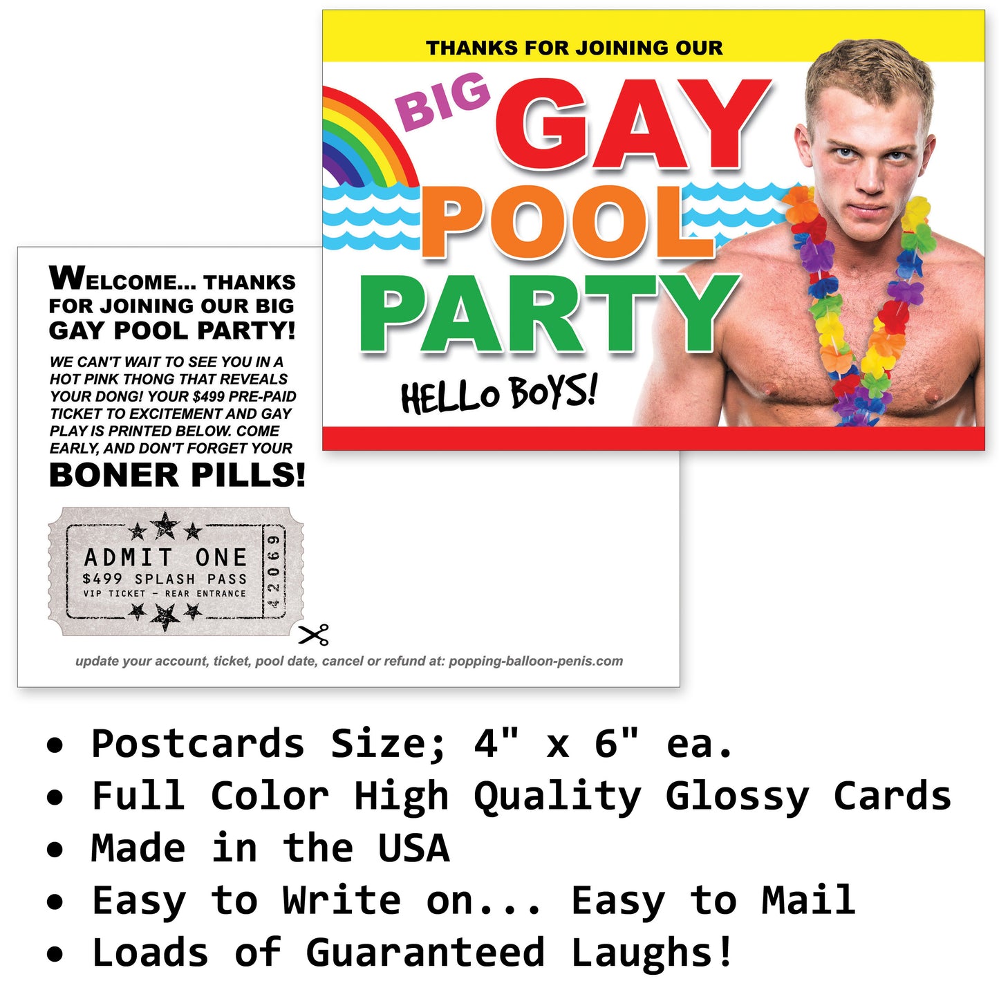 10 Prank Postcard Variety Pack