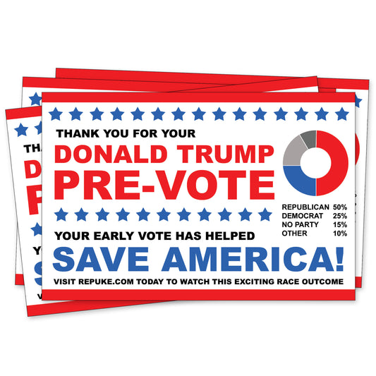 Donald Trump Pre-Vote 4 Pack Prank Postcards