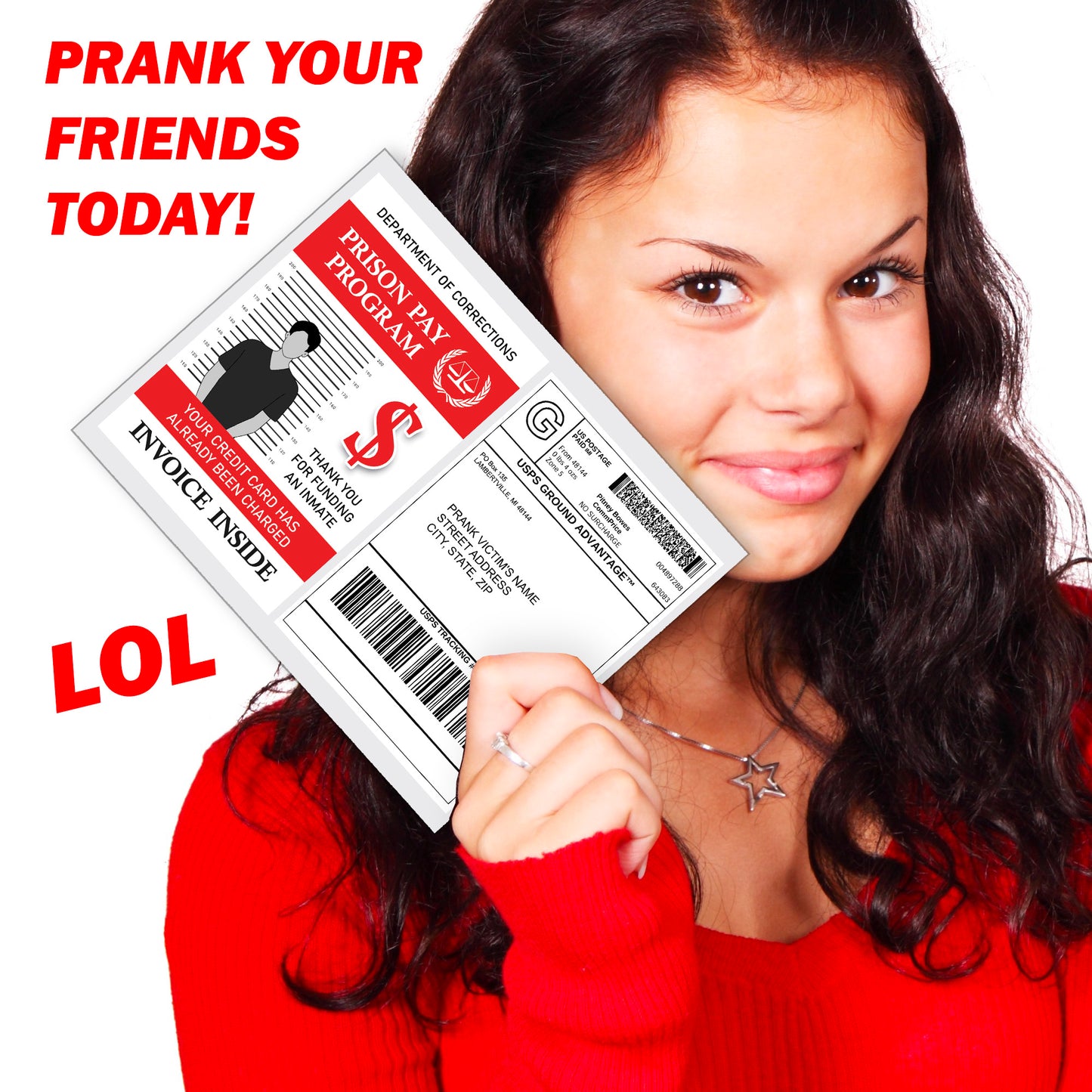 Fake Prison Pay Program Document Mail Prank