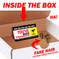Huge Box of Belly Button Lint Prank Mail