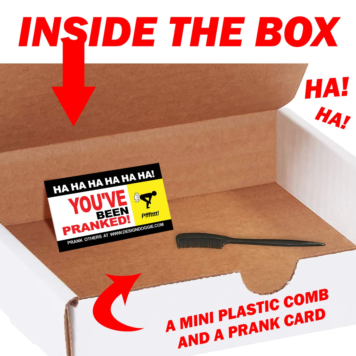 Pubic Lice Comb Joke Box