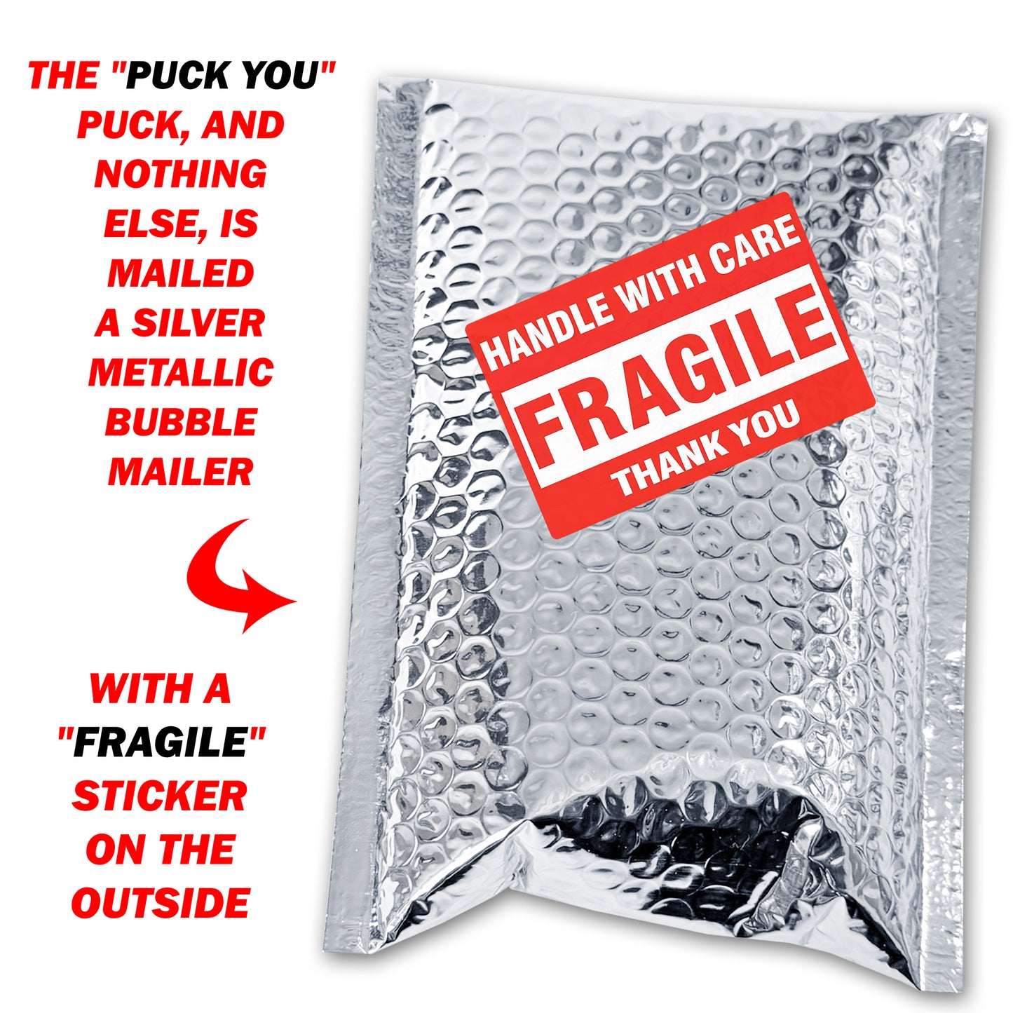 Puck You Prank Mail Hockey Puck Gag