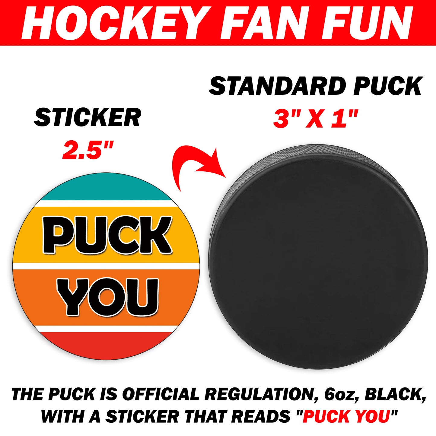 Puck You Prank Mail Hockey Puck Gag