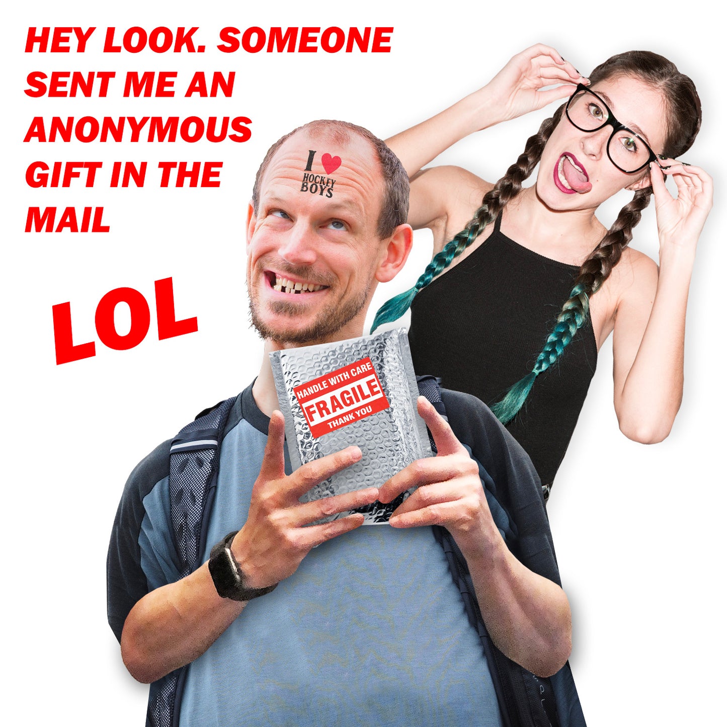 Puck You Prank Mail Hockey Puck Gag