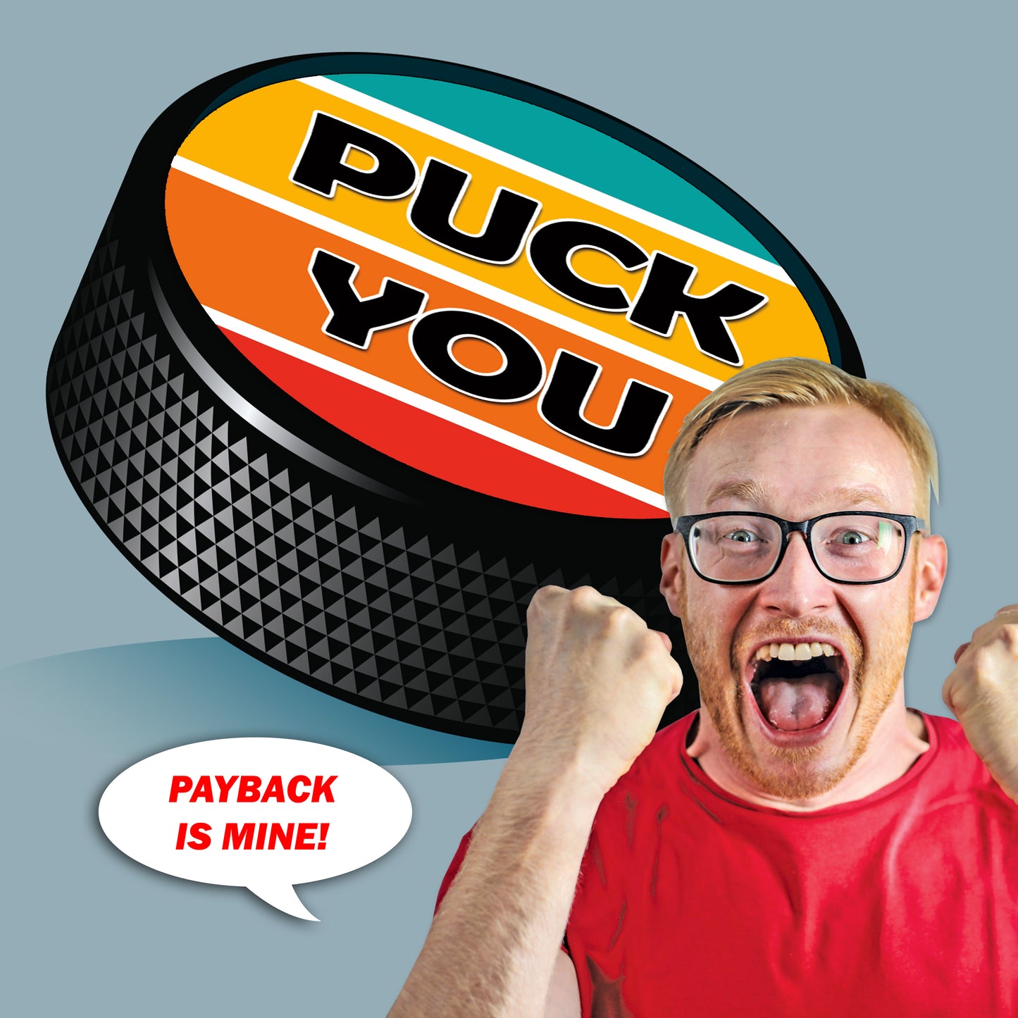 Puck You Prank Mail Hockey Puck Gag