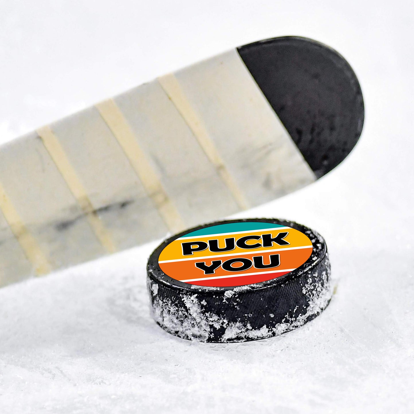 Puck You Prank Mail Hockey Puck Gag