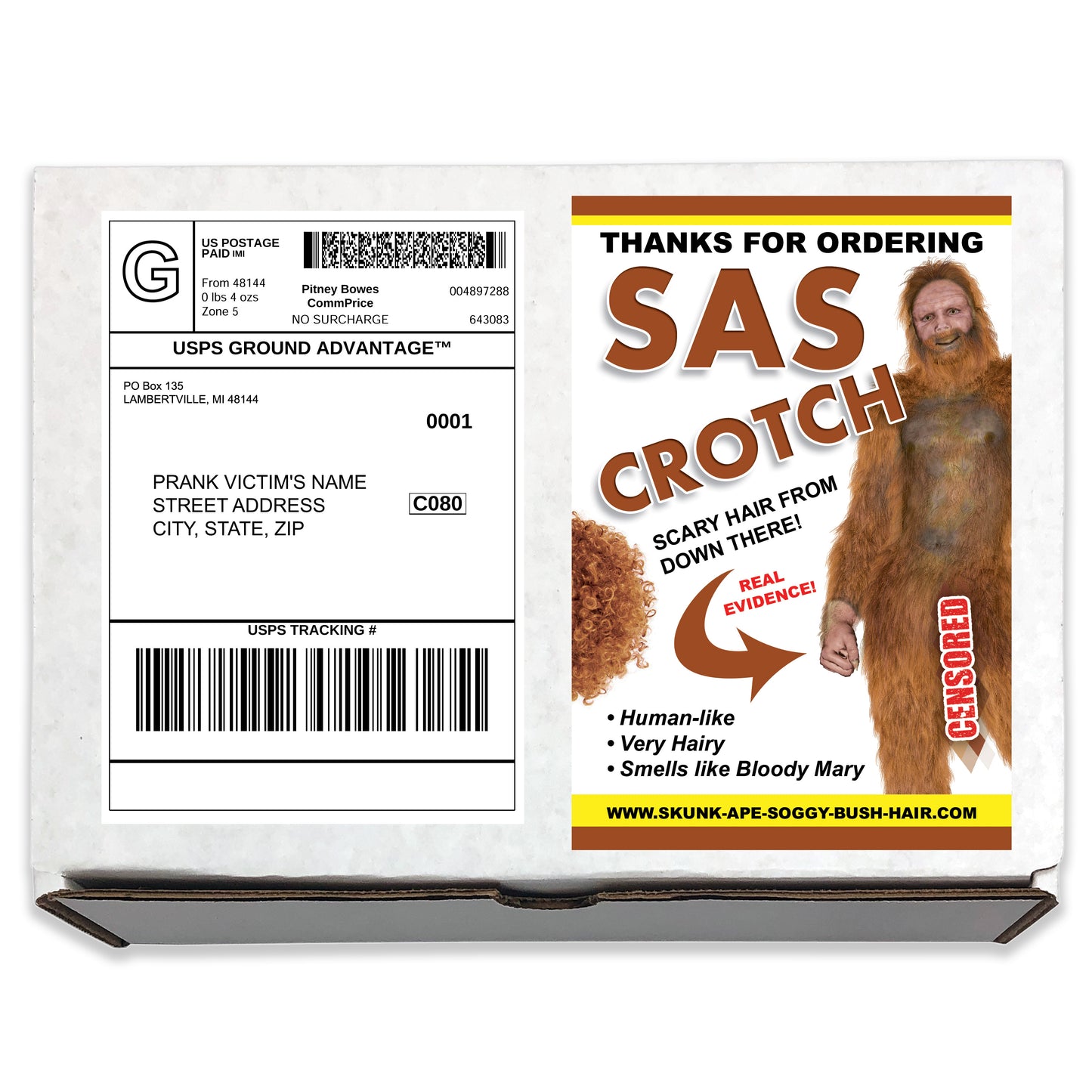 Sas Crotch Bigfoot Prank Mail