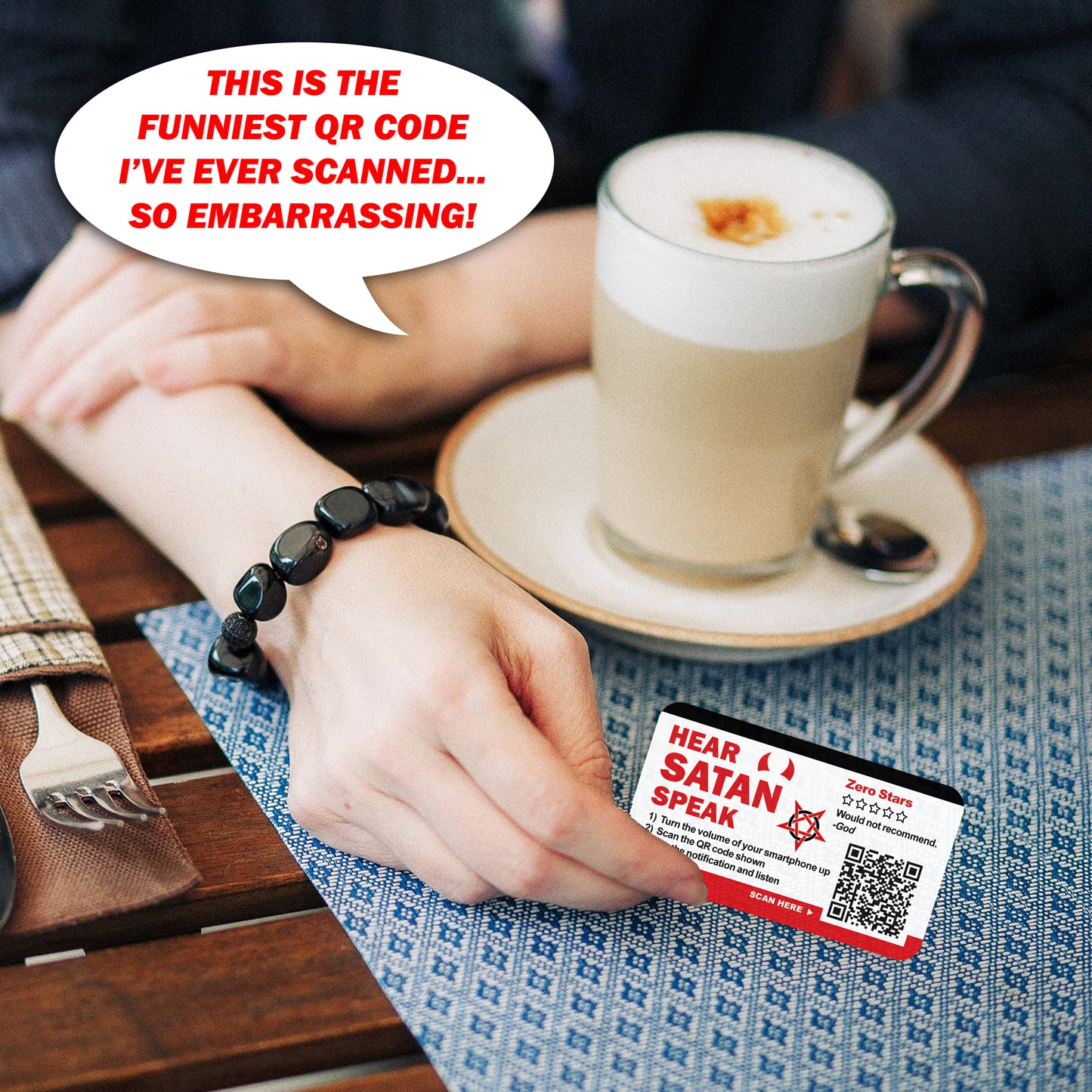 Satan Loves You Prank Drop Cards 50 Pack!