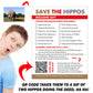Save The Hippos Fake Document Packet Prank Mail