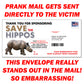 Save The Hippos Anonymous Mail Prank Letter
