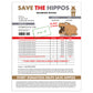 Save The Hippos Fake Document Packet Prank Mail