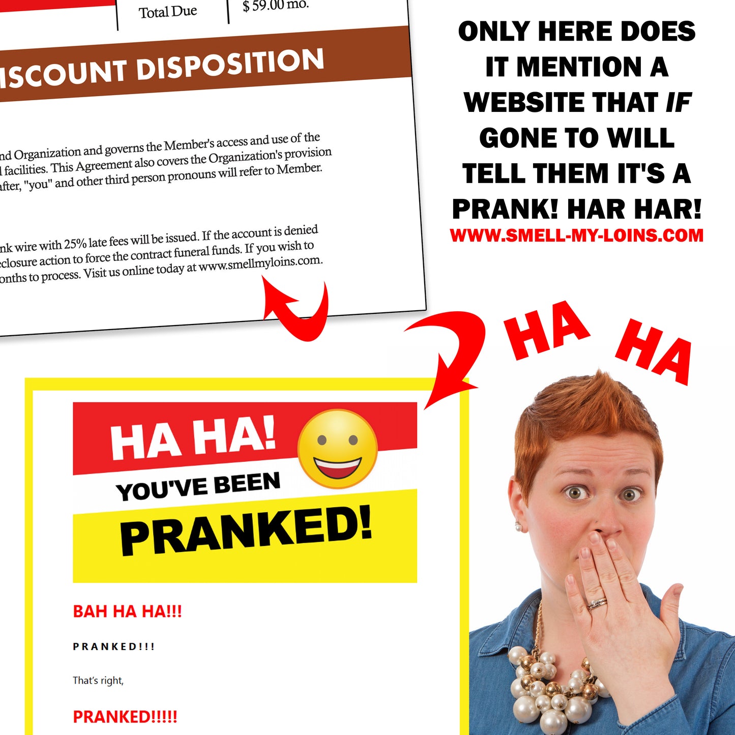 Slightly Used Cheap Coffins Fake Document Prank Mail