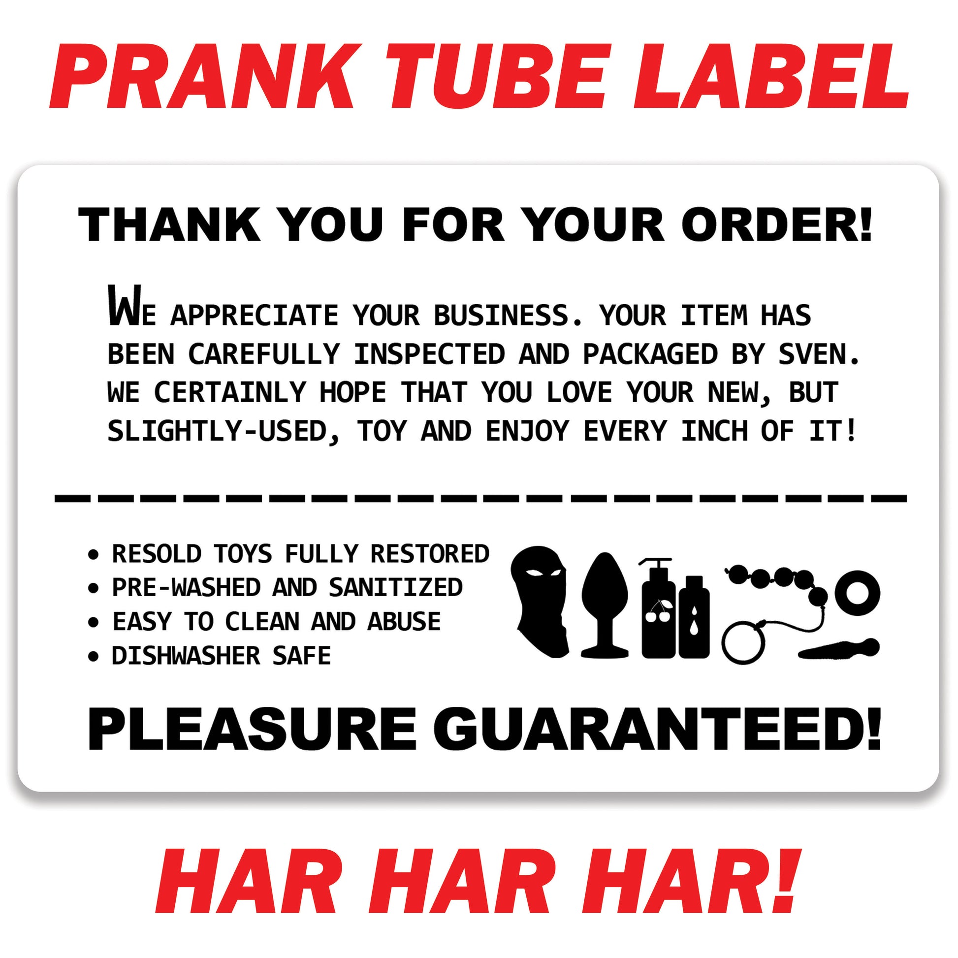Slightly-Used Sex Toys Prank Mail Design Doggie Slightly-Used Sex Toys Prank Mail Design Doggie
