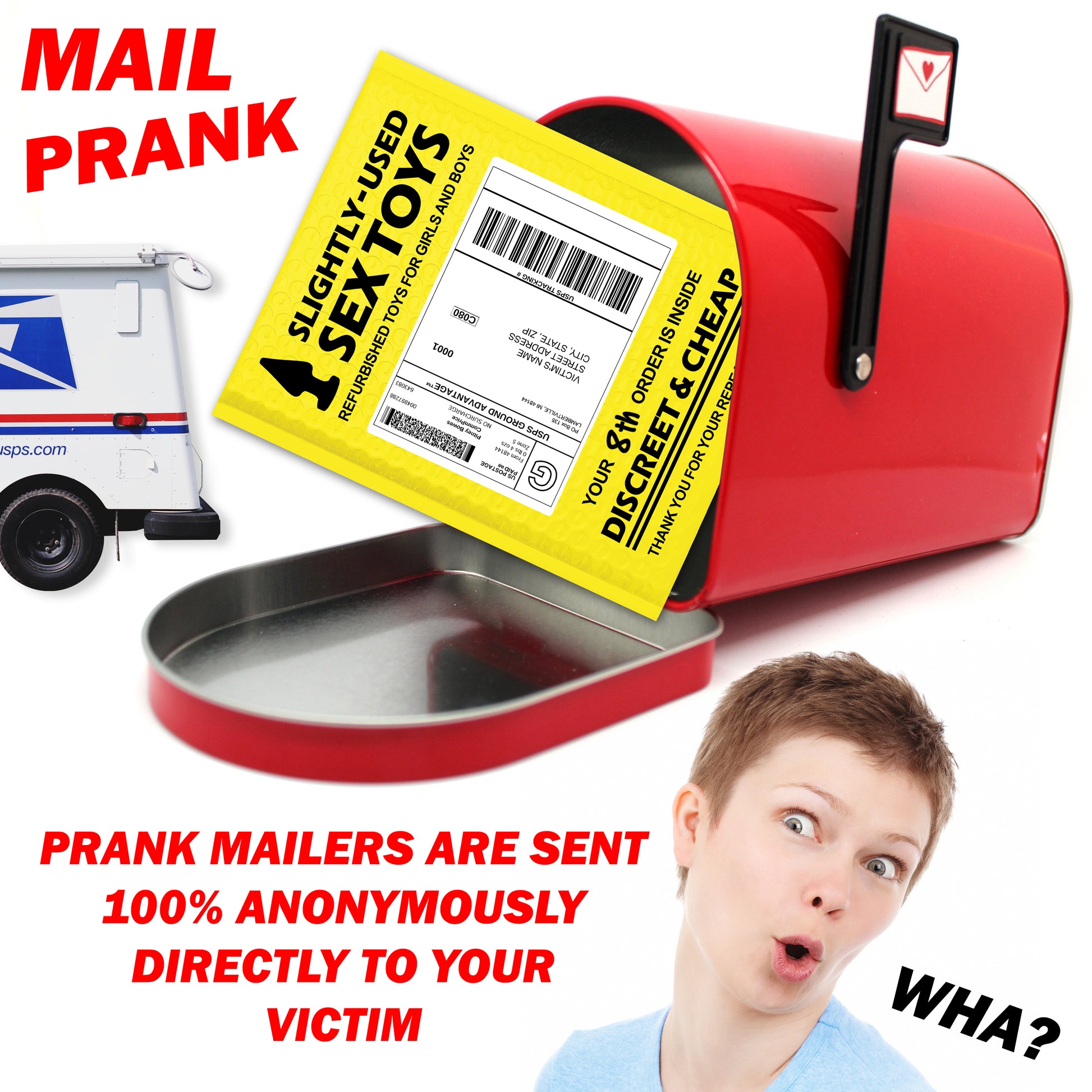 Slightly-Used Sex Toys Prank Mail Design Doggie Slightly-Used Sex Toys Prank Mail Design Doggie