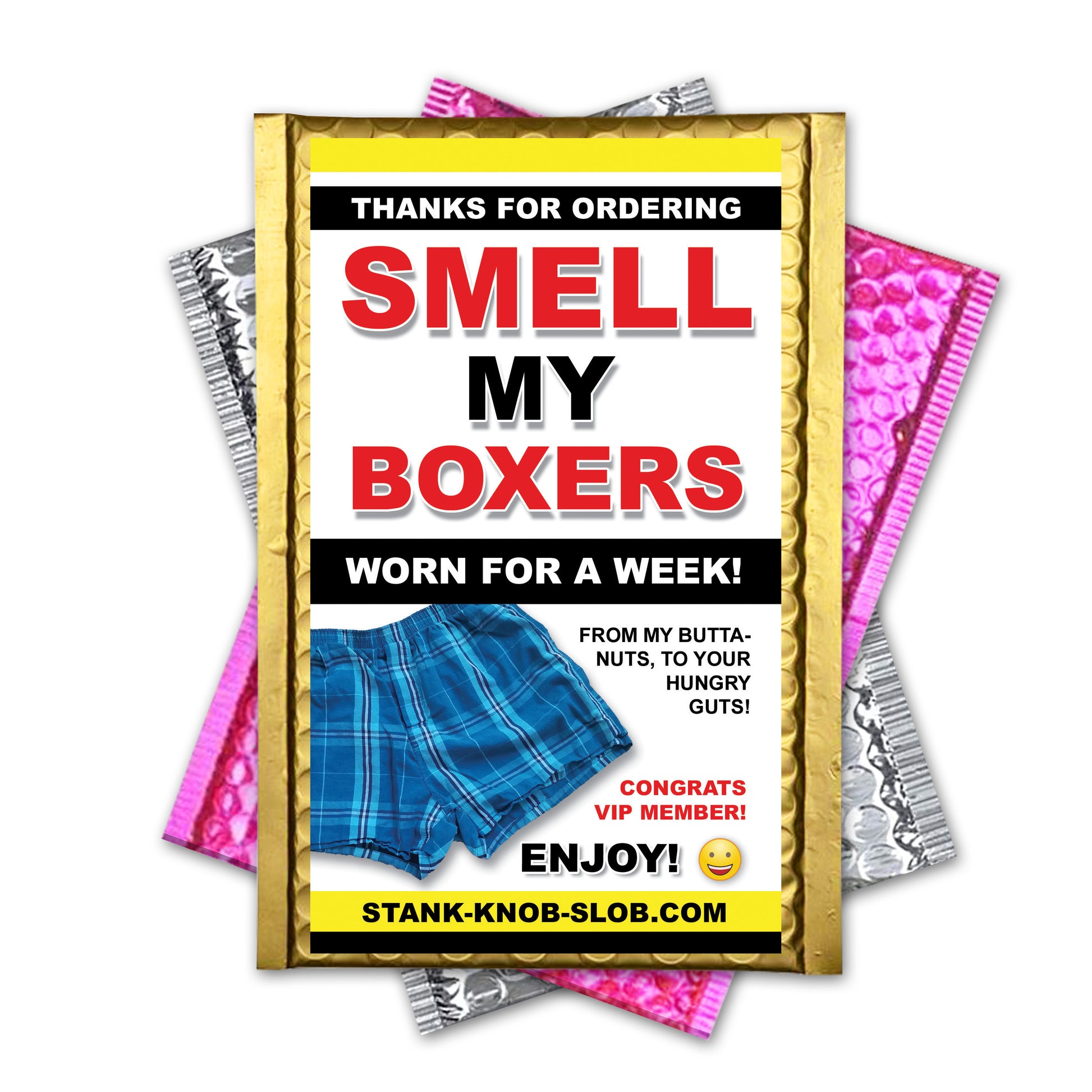 Smell My Boxers - fake underwear embarrassing prank envelope