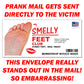 Prank Mail Smelly Feet Club Letter