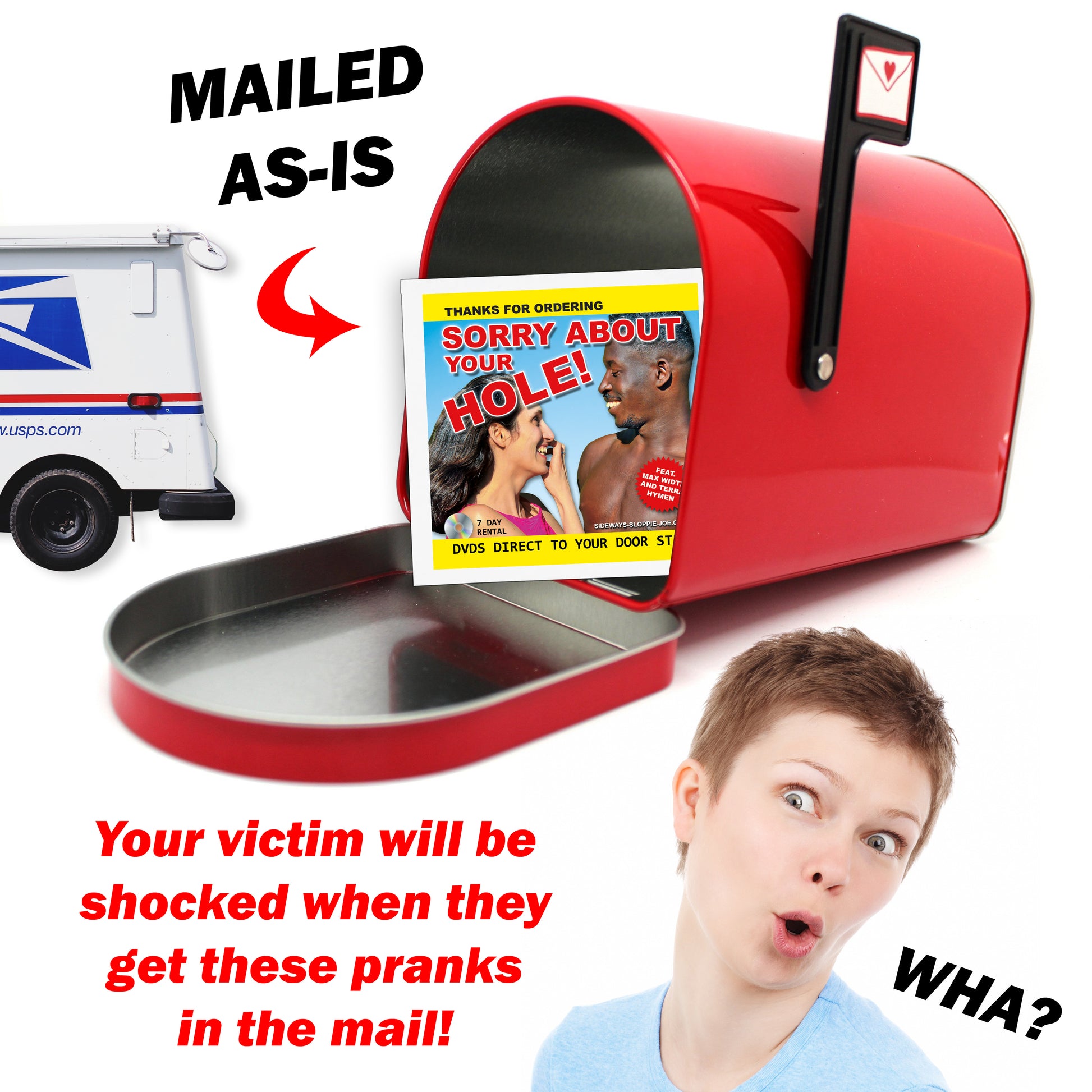 Sorry About Your Hole Prank Package Gag