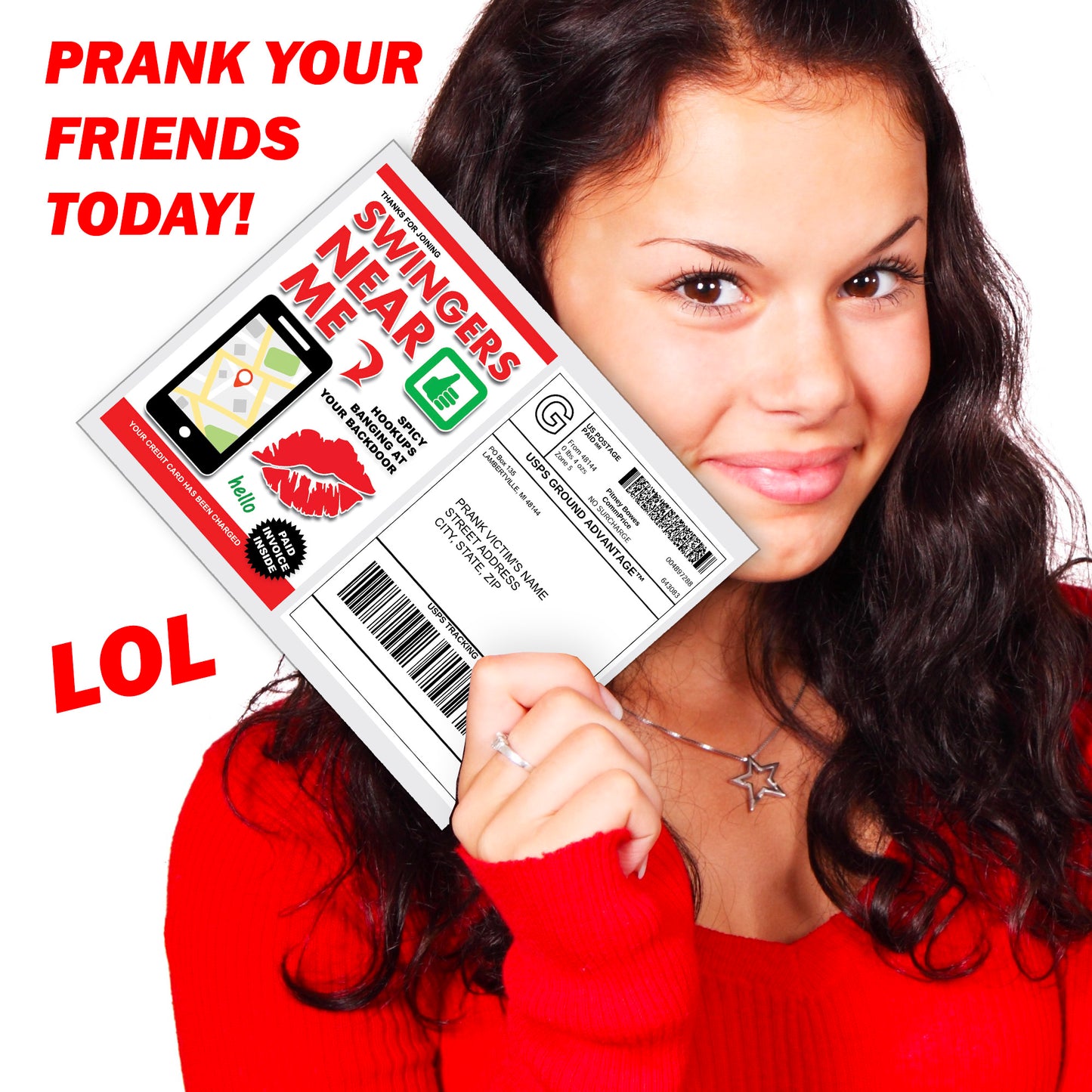 Swingers Near Me Fake Document Prank Mail Packet