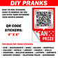 Show Me Them Tiddies QR Code Prank Prize Stickers - 15 QTY